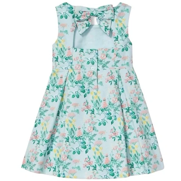 JANIE & JACK Cotton Ditsy Floral Easter Dress size 7 - Picture 2 of 10